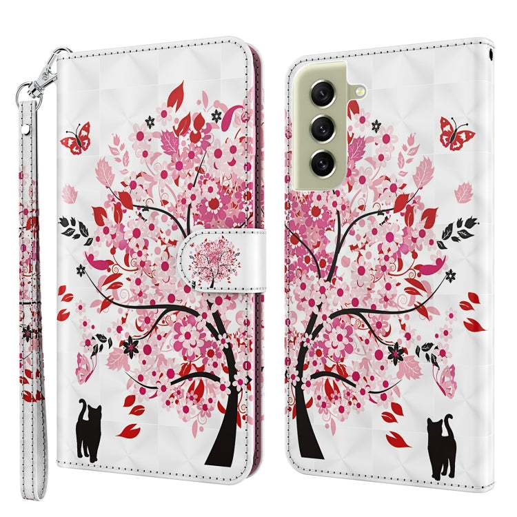 3D Painting Pattern TPU + PU Leather Phone Case, For Samsung Galaxy S22 5G, For Samsung Galaxy S22+ 5G