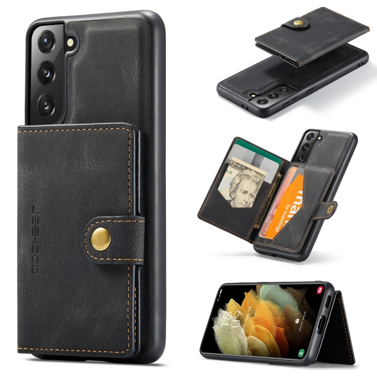JEEHOOD Retro Magnetic Detachable Phone Case with Wallet & Card Slot & Holder, For Samsung Galaxy S22 5G, For Samsung Galaxy S22+ 5G, For Samsung Galaxy A33 5G, For Samsung Galaxy A53 5G