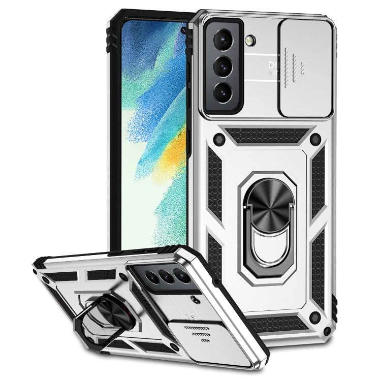 Sliding Camshield Holder Phone Case, For Samsung Galaxy S20 FE, For Samsung Galaxy S21 5G, For Samsung Galaxy S21 FE 5G
