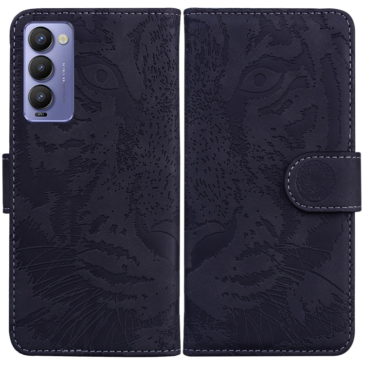 Tiger Embossing Pattern Horizontal Flip Leather Phone Case, For Tecno Camon 18 / 18P, For Tecno Camon 18 Premier, For Tecno Camon 18i, For Tecno Phantom X