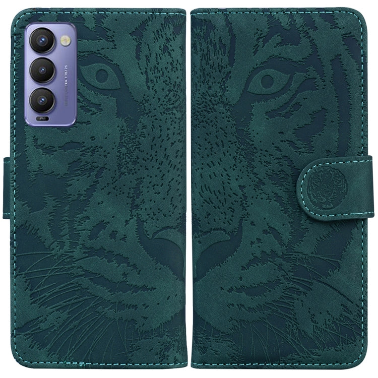 Tiger Embossing Pattern Horizontal Flip Leather Phone Case, For Tecno Camon 18 / 18P, For Tecno Camon 18 Premier, For Tecno Camon 18i, For Tecno Phantom X