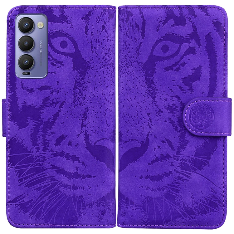 Tiger Embossing Pattern Horizontal Flip Leather Phone Case, For Tecno Camon 18 / 18P, For Tecno Camon 18 Premier, For Tecno Camon 18i, For Tecno Phantom X