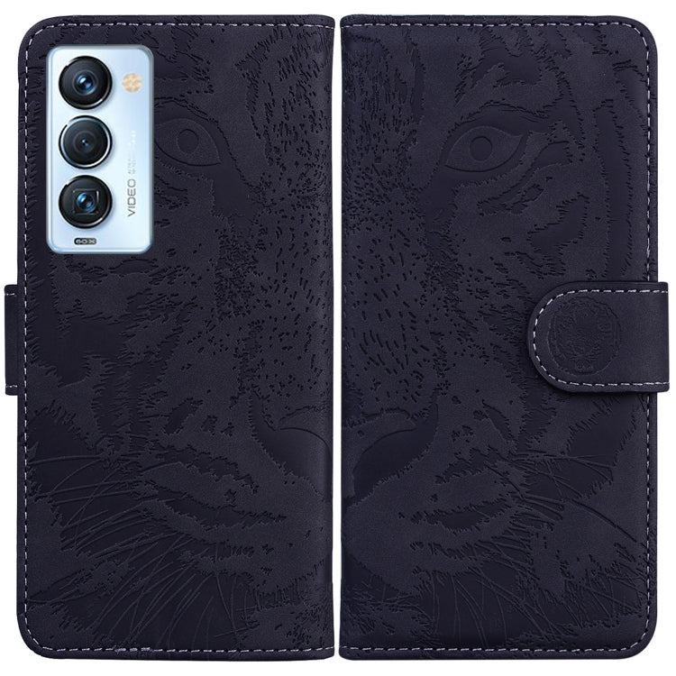 Tiger Embossing Pattern Horizontal Flip Leather Phone Case, For Tecno Camon 18 / 18P, For Tecno Camon 18 Premier, For Tecno Camon 18i, For Tecno Phantom X