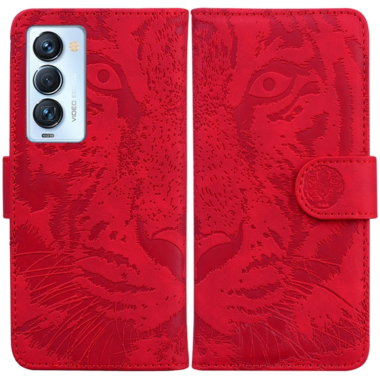 Tiger Embossing Pattern Horizontal Flip Leather Phone Case, For Tecno Camon 18 / 18P, For Tecno Camon 18 Premier, For Tecno Camon 18i, For Tecno Phantom X