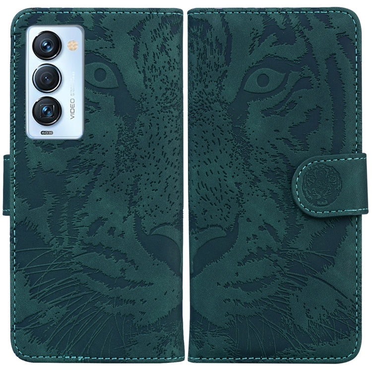 Tiger Embossing Pattern Horizontal Flip Leather Phone Case, For Tecno Camon 18 / 18P, For Tecno Camon 18 Premier, For Tecno Camon 18i, For Tecno Phantom X