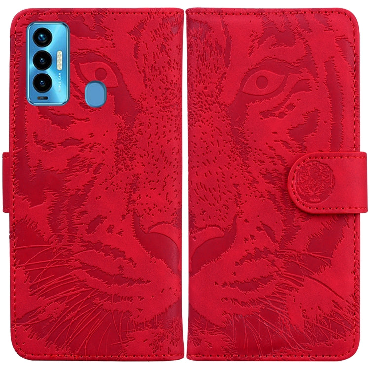 Tiger Embossing Pattern Horizontal Flip Leather Phone Case, For Tecno Camon 18 / 18P, For Tecno Camon 18 Premier, For Tecno Camon 18i, For Tecno Phantom X