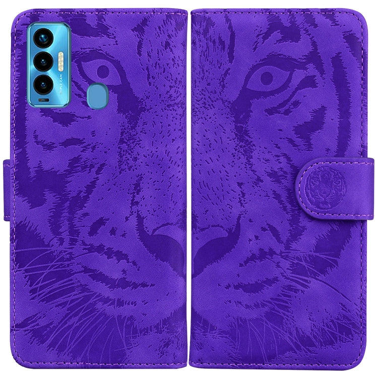 Tiger Embossing Pattern Horizontal Flip Leather Phone Case, For Tecno Camon 18 / 18P, For Tecno Camon 18 Premier, For Tecno Camon 18i, For Tecno Phantom X