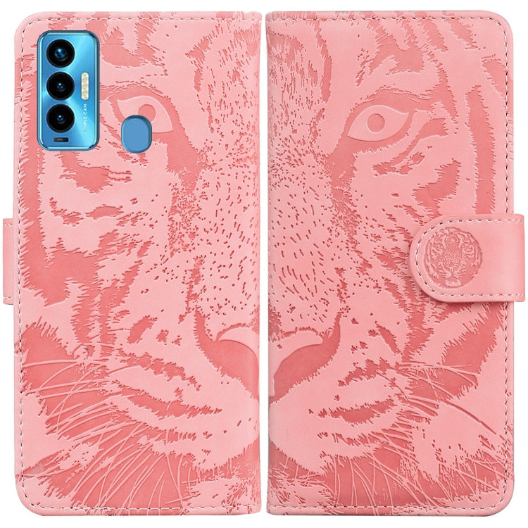 Tiger Embossing Pattern Horizontal Flip Leather Phone Case, For Tecno Camon 18 / 18P, For Tecno Camon 18 Premier, For Tecno Camon 18i, For Tecno Phantom X