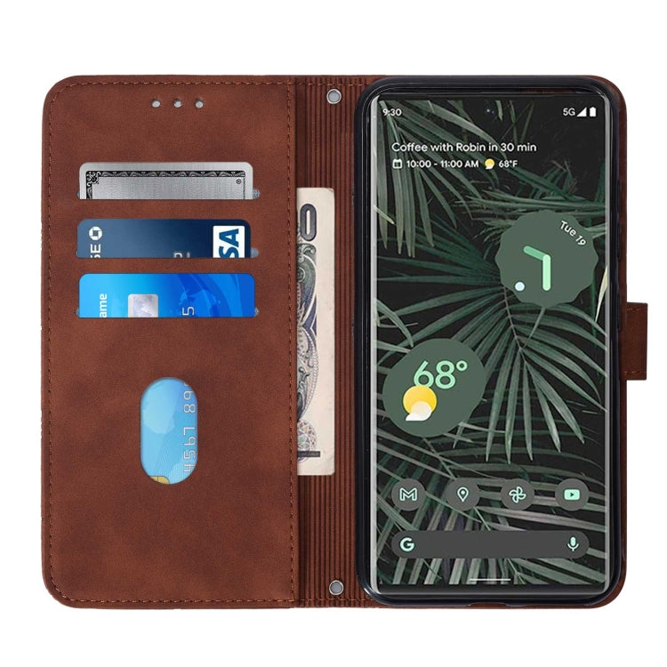 Crossbody 3D Embossed Flip Leather Phone Case, For Google Pixel 6 Pro