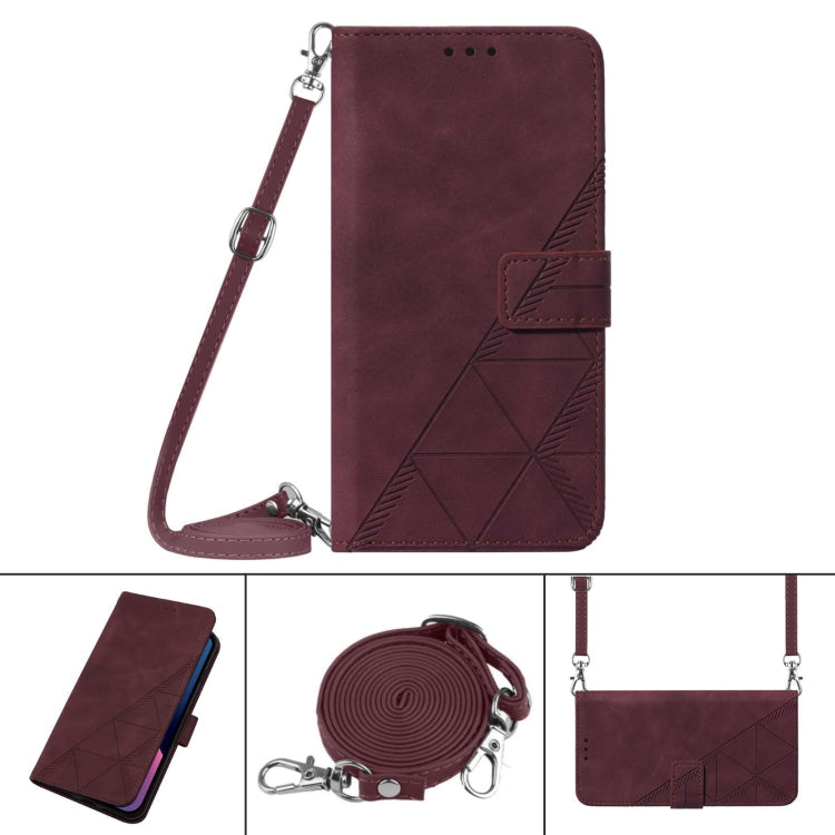 Crossbody 3D Embossed Flip Leather Phone Case, For OPPO A55s 5G Foreign Version, For OPPO Find X5, For OPPO Find X5 Pro, For OPPO K9X 5G