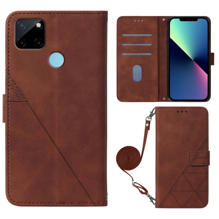 Crossbody 3D Embossed Flip Leather Phone Case, For OPPO Realme C15, For OPPO Realme C21Y, For OPPO Realme GT Master, For OPPO Realme Narzo 50A