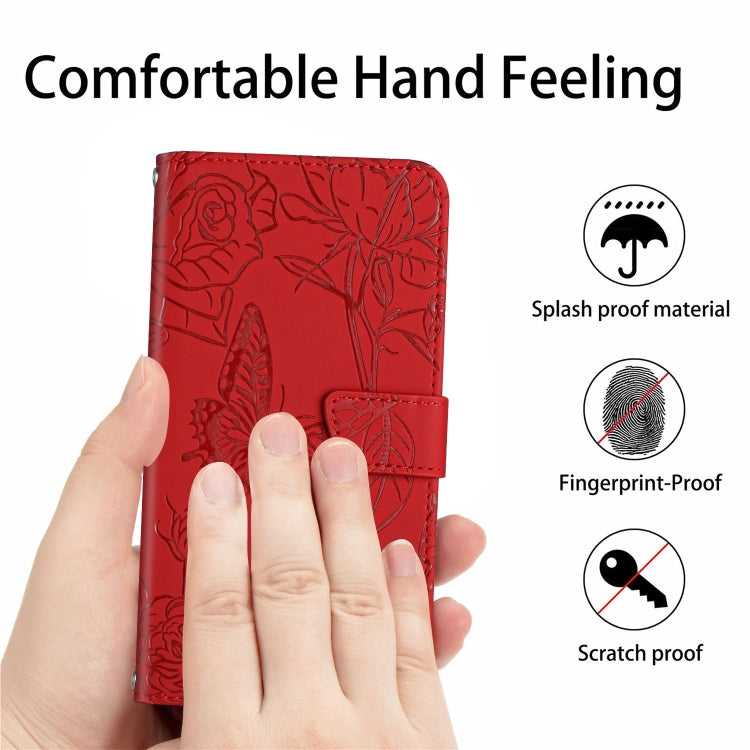Skin Feel Butterfly Peony Embossed Leather Phone Case, For OPPO A52 / A72 / A92, For OPPO A53 4G, For OPPO A54 4G / A16, For OPPO A54 5G