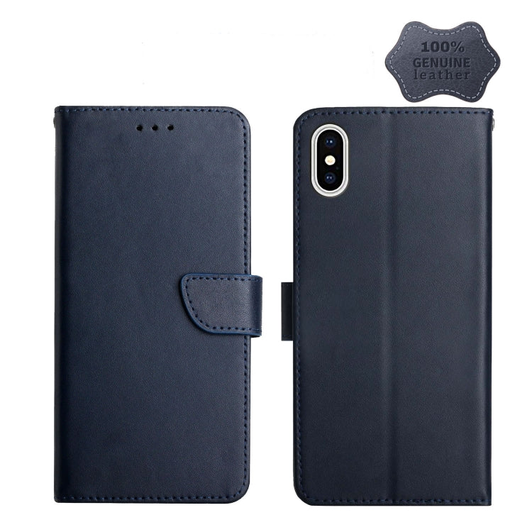 Genuine Leather Fingerprint-proof Horizontal Flip Phone Case, For iPhone X, For iPhone XR, For iPhone XS Max