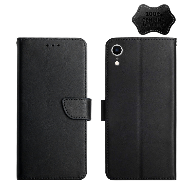 Genuine Leather Fingerprint-proof Horizontal Flip Phone Case, For iPhone X, For iPhone XR, For iPhone XS Max