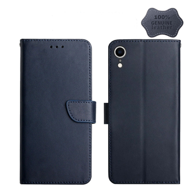 Genuine Leather Fingerprint-proof Horizontal Flip Phone Case, For iPhone X, For iPhone XR, For iPhone XS Max