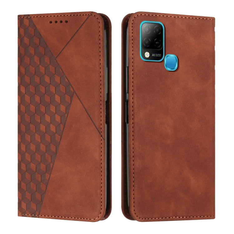 Diamond Splicing Skin Feel Magnetic Leather Phone Case, For Infinix Hot 11S, For Infinix Hot 11S NFC, For Infinix Hot 10S / 10T / 10S NFC, For Infinix Note 11
