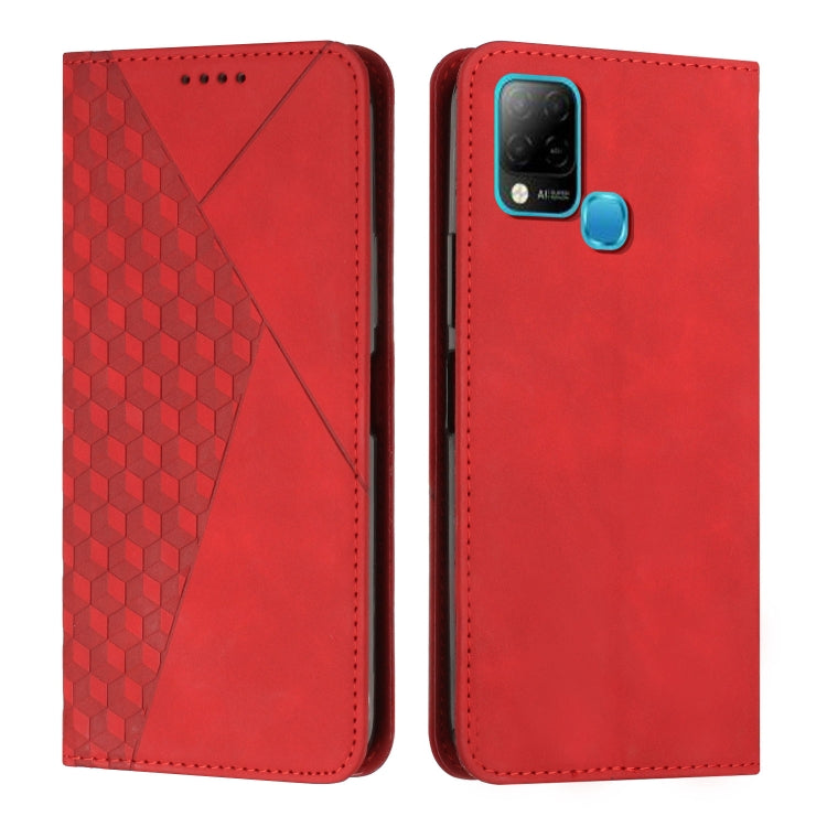 Diamond Splicing Skin Feel Magnetic Leather Phone Case, For Infinix Hot 11S, For Infinix Hot 11S NFC, For Infinix Hot 10S / 10T / 10S NFC, For Infinix Note 11