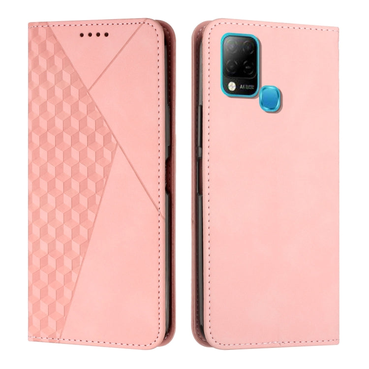 Diamond Splicing Skin Feel Magnetic Leather Phone Case, For Infinix Hot 11S, For Infinix Hot 11S NFC, For Infinix Hot 10S / 10T / 10S NFC, For Infinix Note 11
