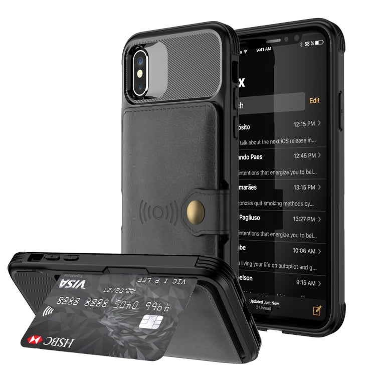 Magnetic Wallet Card Bag Leather Case, For iPhone 11 Pro, For iPhone 11 Pro Max, For iPhone X / XS, For iPhone XR