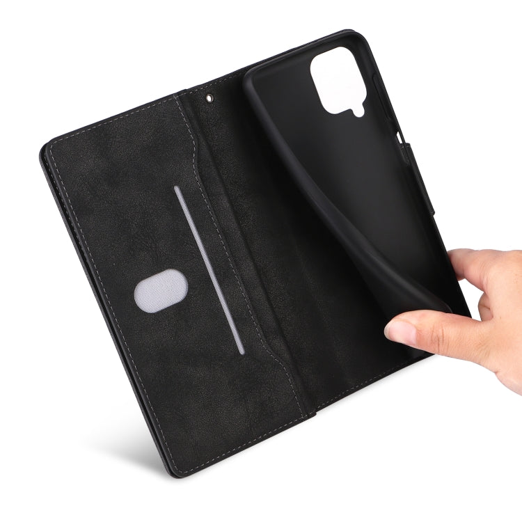 Rivet Buckle 9 Cards Three Fold Leather Phone Case, For Samsung Galaxy A22 4G, For Samsung Galaxy A22 5G, For Samsung Galaxy A32 4G, For Samsung Galaxy A32 5G