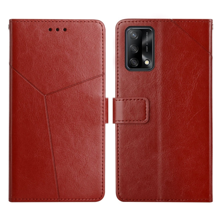 Y Stitching Horizontal Flip Leather Phone Case, For OPPO A94 5G, For OPPO F17, For OPPO F17 Pro, For OPPO A74 4G / F19