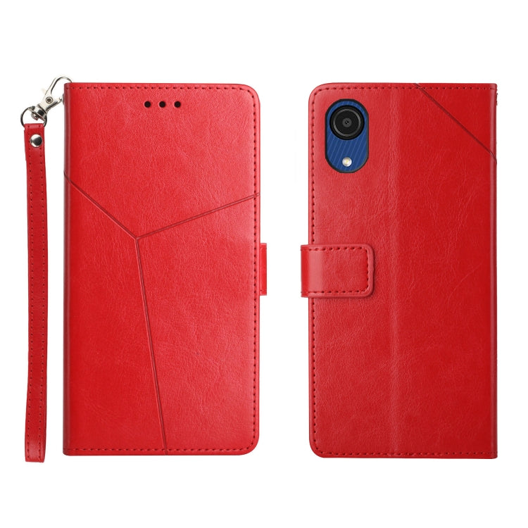 Y Stitching Horizontal Flip Leather Phone Case, For Samsung Galaxy A03 166mm EU Version, For Samsung Galaxy A03 Core, For Samsung Galaxy A13 4G, For Samsung Galaxy A73 5G