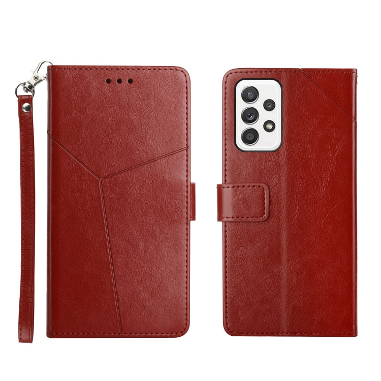 Y Stitching Horizontal Flip Leather Phone Case, For Samsung Galaxy A03 166mm EU Version, For Samsung Galaxy A03 Core, For Samsung Galaxy A13 4G, For Samsung Galaxy A73 5G
