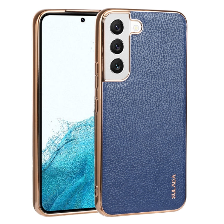 SULADA Shockproof TPU + Handmade Leather Phone Case, For Samsung Galaxy S22 5G, For Samsung Galaxy S22 Ultra 5G, For Samsung Galaxy S22+ 5G