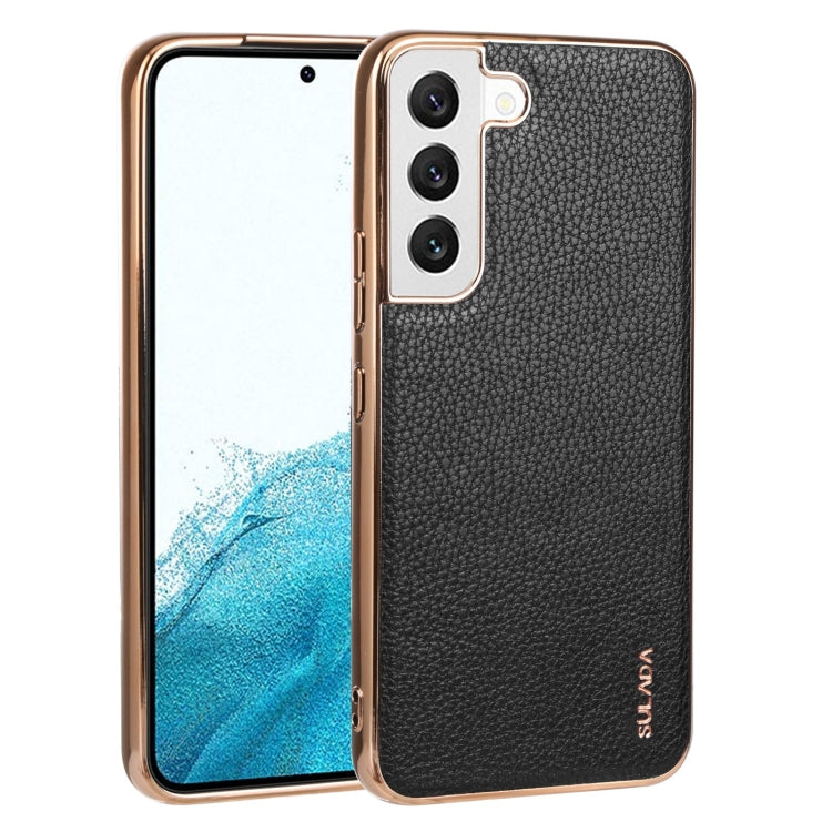 SULADA Shockproof TPU + Handmade Leather Phone Case, For Samsung Galaxy S22 5G, For Samsung Galaxy S22 Ultra 5G, For Samsung Galaxy S22+ 5G
