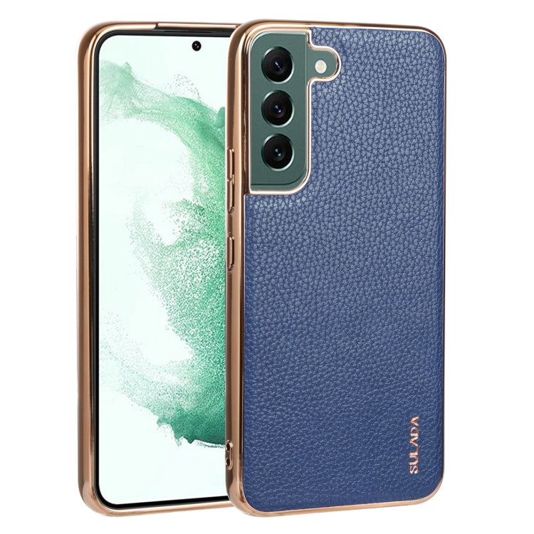 SULADA Shockproof TPU + Handmade Leather Phone Case, For Samsung Galaxy S22 5G, For Samsung Galaxy S22 Ultra 5G, For Samsung Galaxy S22+ 5G