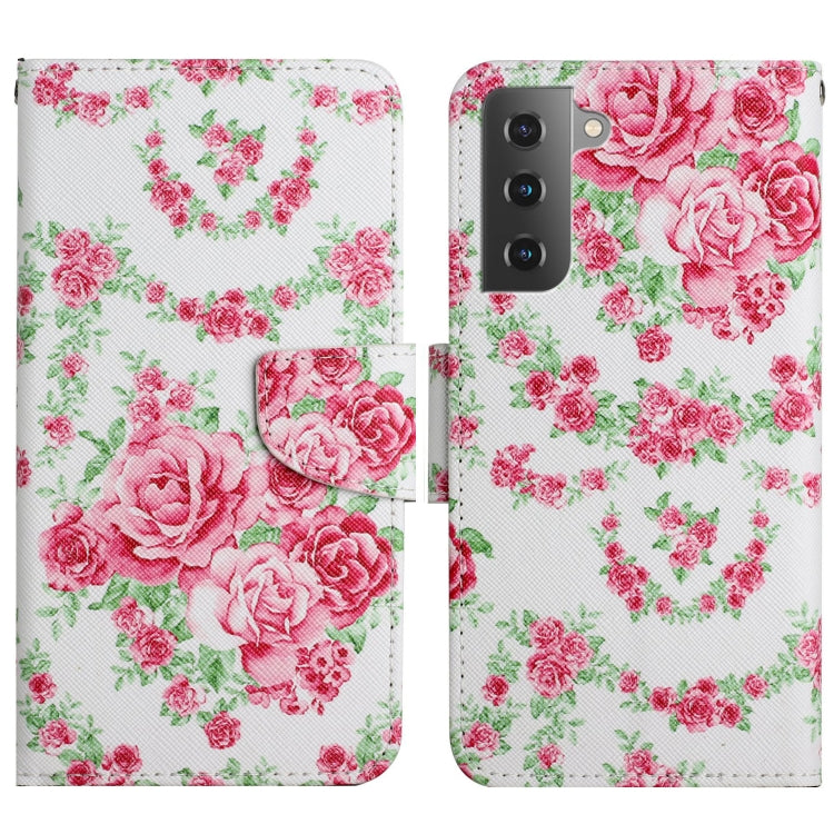 Painted Pattern Horizontal Flip Leather Phone Case, For Samsung Galaxy S22+ 5G