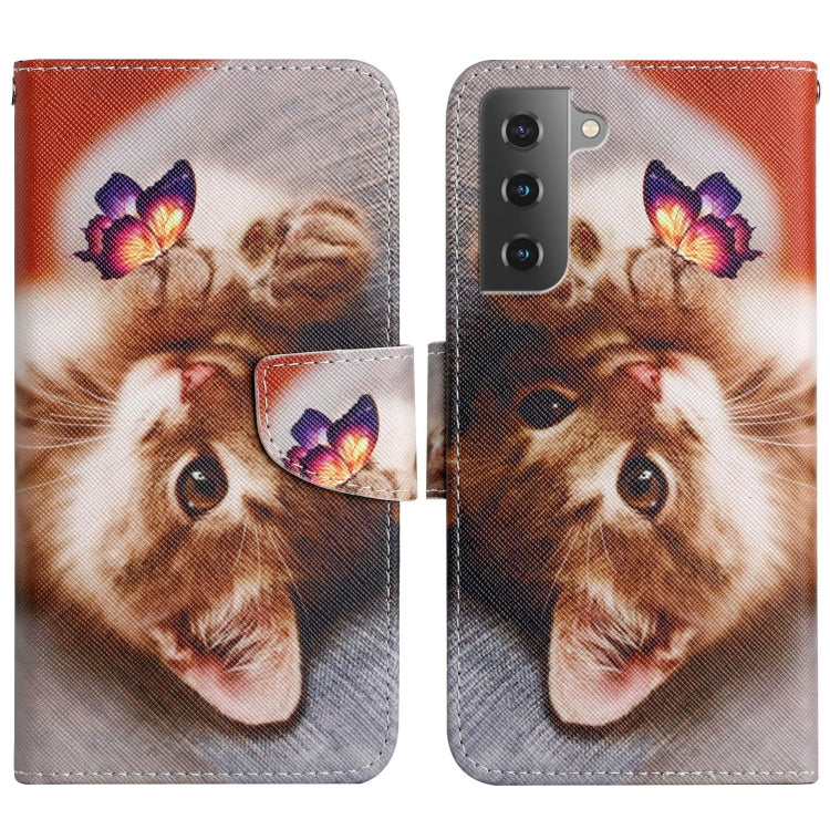 Painted Pattern Horizontal Flip Leather Phone Case, For Samsung Galaxy S22+ 5G