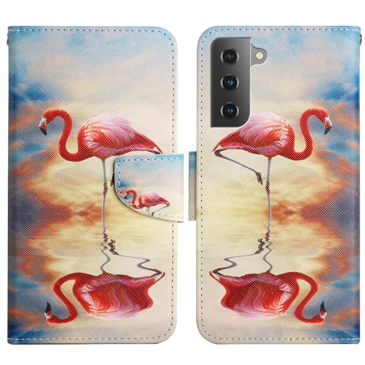 Painted Pattern Horizontal Flip Leather Phone Case, For Samsung Galaxy S22+ 5G