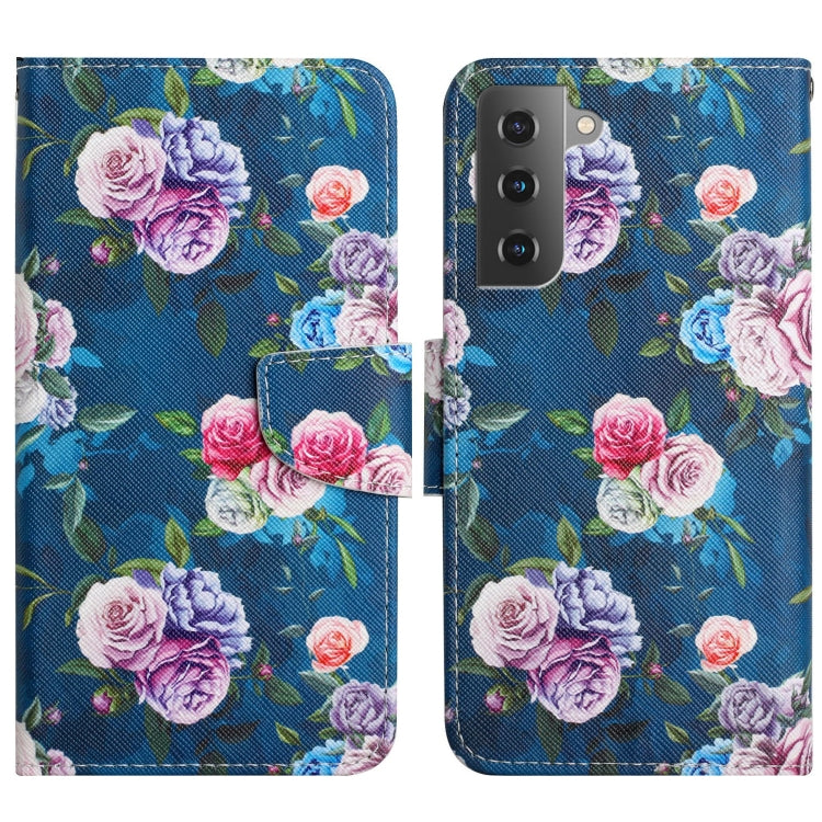 Painted Pattern Horizontal Flip Leather Phone Case, For Samsung Galaxy S22+ 5G