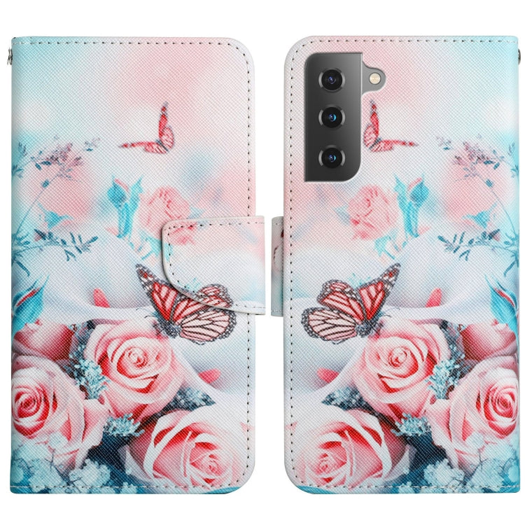 Painted Pattern Horizontal Flip Leather Phone Case, For Samsung Galaxy S22+ 5G