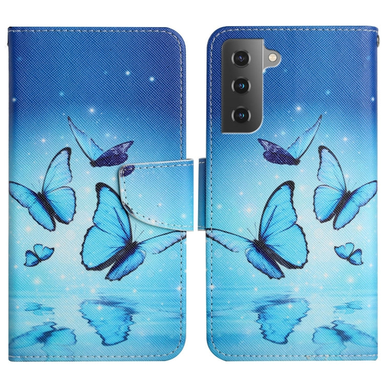 Painted Pattern Horizontal Flip Leather Phone Case, For Samsung Galaxy S22+ 5G