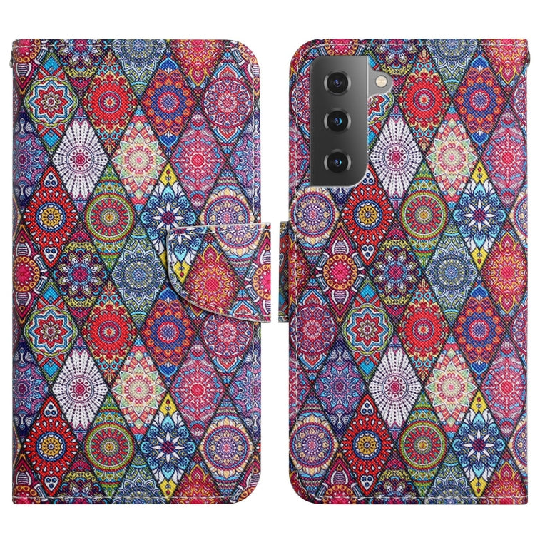 Painted Pattern Horizontal Flip Leather Phone Case, For Samsung Galaxy S22+ 5G