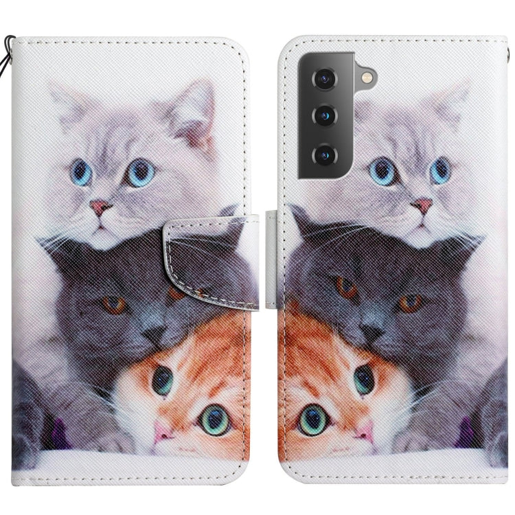 Painted Pattern Horizontal Flip Leather Phone Case, For Samsung Galaxy S22+ 5G