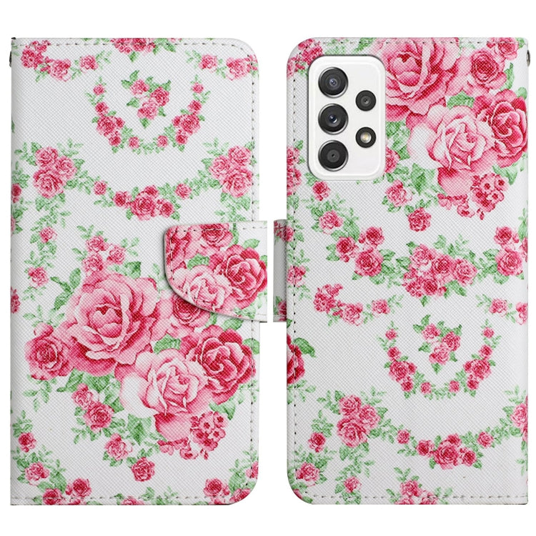 Painted Pattern Horizontal Flip Leather Phone Case, For Samsung Galaxy A33 5G