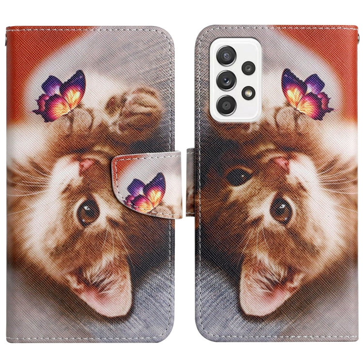 Painted Pattern Horizontal Flip Leather Phone Case, For Samsung Galaxy A33 5G