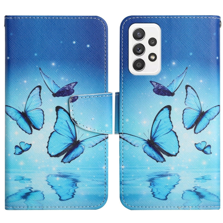 Painted Pattern Horizontal Flip Leather Phone Case, For Samsung Galaxy A33 5G