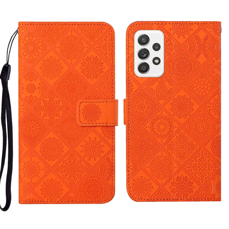 Ethnic Style Embossed Pattern Leather Phone Case, For Samsung Galaxy A73 5G, For Samsung Galaxy S22+ 5G, For Samsung Galaxy S22 Ultra 5G