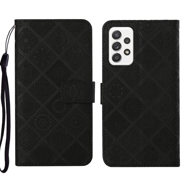 Ethnic Style Embossed Pattern Leather Phone Case, For Samsung Galaxy A73 5G, For Samsung Galaxy S22+ 5G, For Samsung Galaxy S22 Ultra 5G