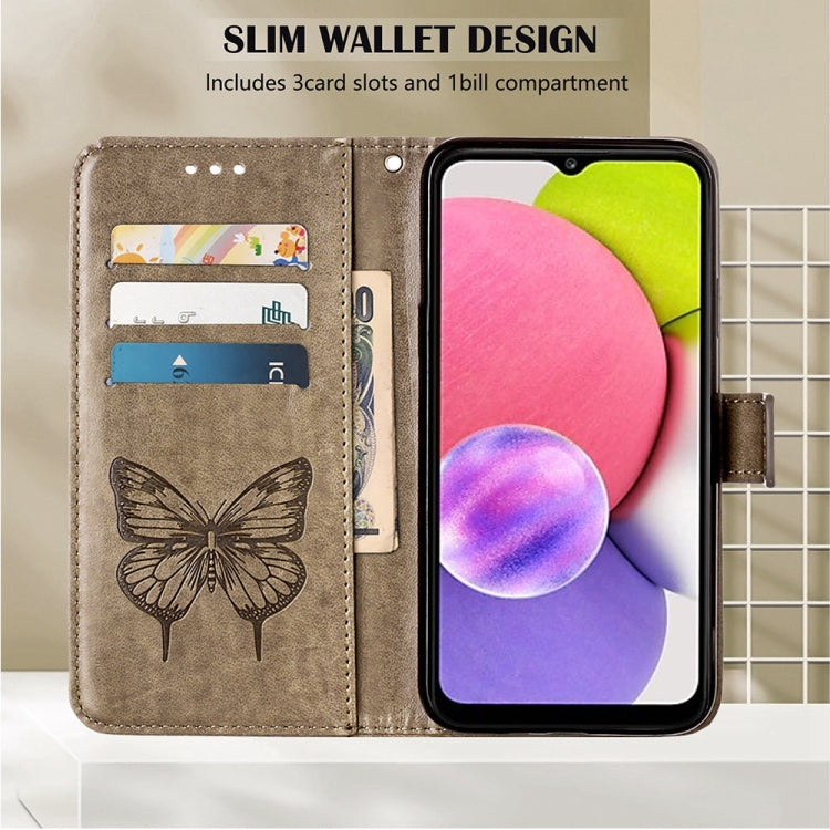 Embossed Butterfly Leather Phone Case, For Alcatel 1L 2021, For Google Pixel 6a 5G, For Google Pixel 7 5G