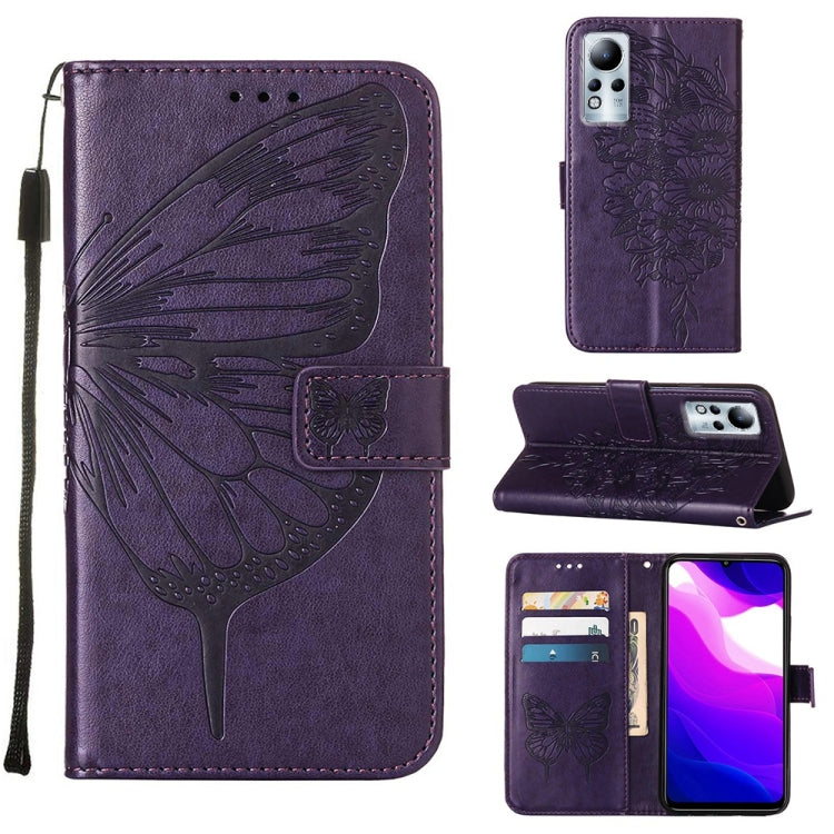 Embossed Butterfly Leather Phone Case, For Infinix Note 11, For Infinix Note 11i, For Infinix Note 11S / Note 11 Pro