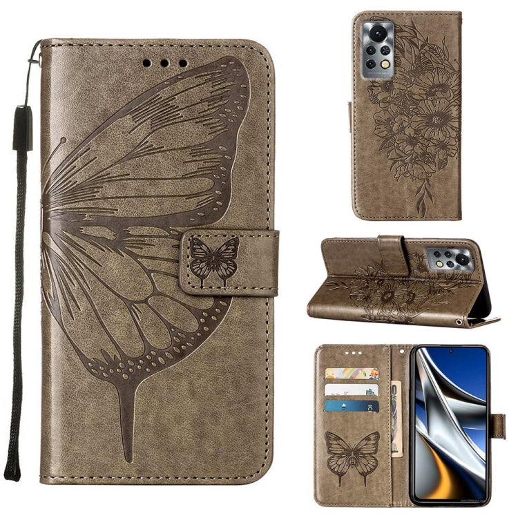 Embossed Butterfly Leather Phone Case, For Infinix Note 11, For Infinix Note 11i, For Infinix Note 11S / Note 11 Pro