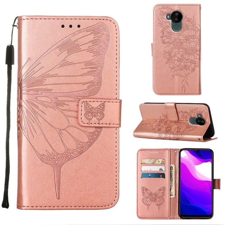Embossed Butterfly Leather Phone Case, For Nokia C30, For Nokia G21 / G11, For Nokia G300