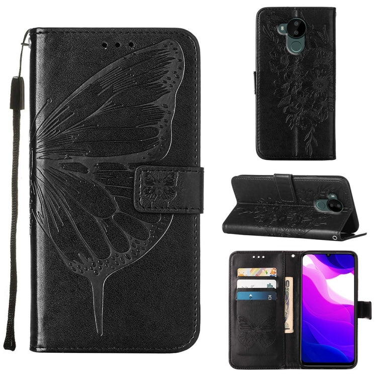Embossed Butterfly Leather Phone Case, For Nokia C30, For Nokia G21 / G11, For Nokia G300
