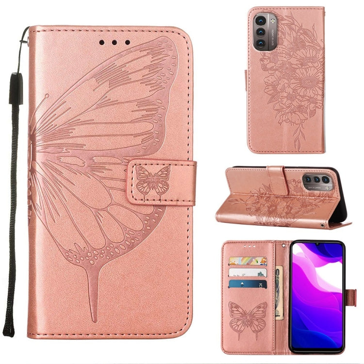Embossed Butterfly Leather Phone Case, For Nokia C30, For Nokia G21 / G11, For Nokia G300
