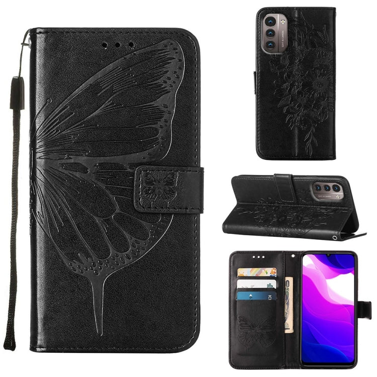 Embossed Butterfly Leather Phone Case, For Nokia C30, For Nokia G21 / G11, For Nokia G300